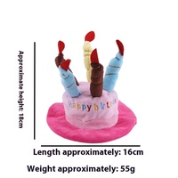 Doe Pet Wholesale Nouveaux jouets en peluche pour animaux de compagnie, jouets pour chiens avec chapeau de Noël et d'anniversaire, et jouets à mordre en forme de gâteau d'anniversaire pour chiens et chats, en stock