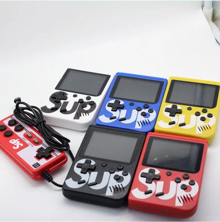 Портативные мини-консоли для видеоигр SUP Box 400 в 1, игры с двойным игроком, рождественский подарок