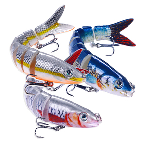 Esche da <span class=keywords><strong>Pesca</strong></span> Multi-Articolate per Bass, Esche da <span class=keywords><strong>Fondo</strong></span> <span class=keywords><strong>a</strong></span> Lento Affondamento, Bioniche in ABS per Fiume, Acqua Dolce e Salata - Product Image 1