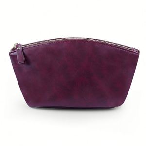 Trousse de Maquillage Vintage en PU Effet Vieilli Forme Bateau Grande Capacité avec Fermeture Éclair Pochette de Toilette Portable Organisateur de Cosmétiques de Voyage - Product Image 1