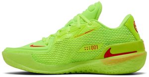 Nike Air Zoom GT Cut Volt Bright Crimson Chaussures de basket-ball unisexes Tige en mesh Semelle extérieure en caoutchouc Semelle intermédiaire en EVA Vêtements de sport d'été - Product Image 1