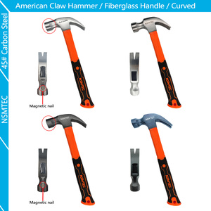 NACHF803008 <span class=keywords><strong>fixman</strong></span> เครื่องมือค้อนกันลื่นค้อนแม่เหล็กกรงเล็บอเมริกันหัวโค้งสีดำพร้อมที่จับไฟเบอร์กลาส TPR - Product Image 6