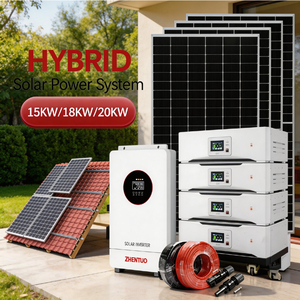 Complete Off Grid Solar System 10kw 20kw 30kw 50kw MPPT Lifepo4 <b>Battery</b> Pure Sine Wave Home Industrial Use Complete Sys - Product Image 4