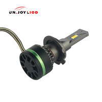 Ampoule de phare LED H7 65W 6500K avec driver externe, dissipateur thermique, ultra-lumineuse, pour voiture