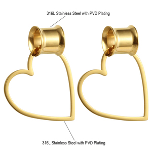 Tùy Chỉnh 316L Thép Không Gỉ Bông Tai Ear <span class=keywords><strong>Piercing</strong></span> Ear Trọng Lượng Expander Đường Hầm Thịt Cáng Đồ Trang Sức Cơ Thể - Product Image 3