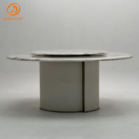 Table à manger extensible en marbre moderne de haute qualité pour 6 personnes, fabriquée sur mesure par une usine de meubles ODM