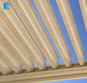 Kit de pergola de <span class=keywords><strong>terrasse</strong></span> imperméable de belvédère de jardin extérieur en aluminium Sweet Home avec lumière RVB - Product Image 6