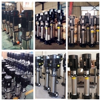 Pompa Sentrifugal Multistage Vertikal Tekanan Tinggi Baja Tahan Karat Pompa Booster Industri Pasokan Air Irigasi Pemadam Kebakaran