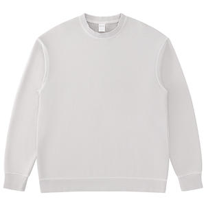 Sweatshirt épais French Terry Mineral Acid Wash, Crewneck personnalisé en détresse - Product Image 1