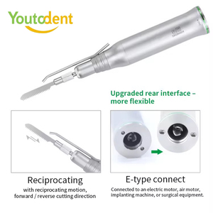Amplitud 1,8mm Fuente de alimentación manual Operación de Cirugía <span class=keywords><strong>Dental</strong></span> Pieza de mano de corte recto Sierra <span class=keywords><strong>dental</strong></span> microquirúrgica - Product Image 5
