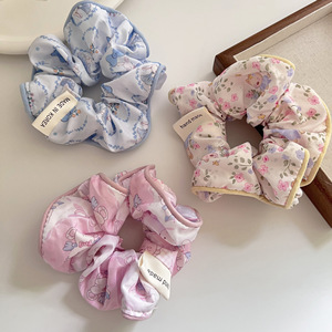 Moda coreana chicas cabeza Scrunchies lindo gato <span class=keywords><strong>de</strong></span> dibujos animados oso Scrunchies bandas elásticas para el cabello coleta titular tela lazos para el cabello - Product Image 5