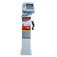 Gonfleur de pneus de voiture entièrement automatique 220V 8kg en fer avec écran LCD, tube de 10m et débit de 400L/Min