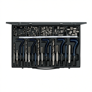 Kit d'outils de réparation automobile, ensemble de réparation de filetage M6 à M14 avec outils de taraudage et de filetage pour la fixation des métaux - Product Image 2