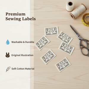 Étiquettes de vêtements de haute qualité, étiquettes de vêtements personnalisées pour les tailles S/M/L et instructions d'entretien - Product Image 4