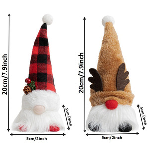 Hot-Selling New Mini Rudolph <b>LED</b> <b>Lighted</b> Christmas <b>Tree</b> Hanging Ornament Glowing Faceless Doll Christmas Decoration Toy - Product Image 4