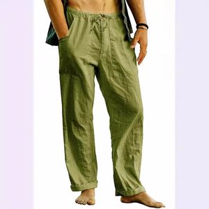 <span class=keywords><strong>Pantaloni</strong></span> <span class=keywords><strong>in</strong></span> <span class=keywords><strong>Lino</strong></span> da <span class=keywords><strong>Uomo</strong></span> all'Ingrosso, Tinta Unita, Casual, Lunghi, con Elastico <span class=keywords><strong>in</strong></span> Vita, Coulisse e Bottoni, Taglie dalla S alla 5XL - Product Image 5