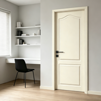 Porte intérieure WPC étanche à surface finie, design moderne, noyau massif, pour appartement, chambre, salon, salle de bain, cuisine, hôtel 1