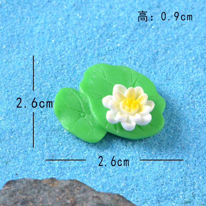 Feuille de lotus avec des fleurs