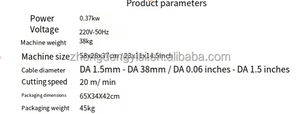 Pour dénudeur de fils électriques en cuivre entièrement automatique VEVOR avec 45 fonctions #   Lame en acier pour le dénudage de câbles multibrins et coaxiaux - Product Image 5