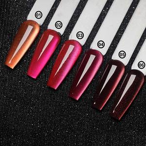 Para Unigel Venta al por mayor Festival Cat Eye UV <span class=keywords><strong>Gel</strong></span> <span class=keywords><strong>Polish</strong></span> Set Love Red Reflective Magnetic <span class=keywords><strong>Polish</strong></span> para gatos - Product Image 4