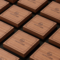 Boîte de rangement de collection de médailles d'insigne en bois MDF de luxe avec logo personnalisé Caractéristique recyclable