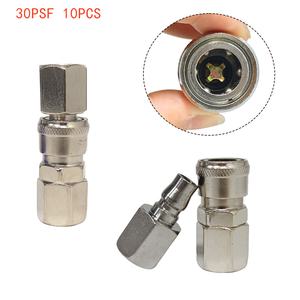 China Factory Wholesale Pneumatic Fittings Air <b>Quick</b> Coupling Pipe <b>Connector</b> PF+SF for Tubes - Product Image 5