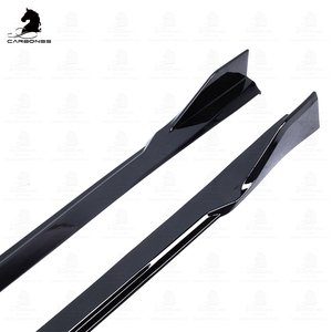 Kits de carrocería para automóviles Falda lateral negra brillante ABS tipo <span class=keywords><strong>CP</strong></span> piezas de automóviles negras brillantes para BMW 4 series G22 <span class=keywords><strong>M</strong></span> Tech 2020 + - Product Image 5