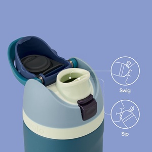 Bouteille <span class=keywords><strong>d</strong></span>'eau Owala en acier inoxydable et denim de 24 <span class=keywords><strong>oz</strong></span> avec paille, sans BPA, pour <span class=keywords><strong>le</strong></span> sport et les voyages, avec boucle de transport - Product Image 5