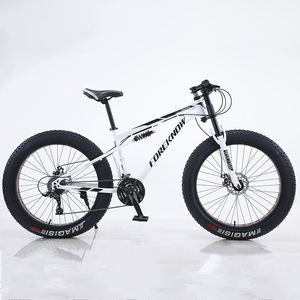 2024 adulto 7-21 doble freno 24-26 pulgadas rueda plana neumático Marco de bicicleta de acero al carbono bicicleta de nieve gorda bicicleta de montaña - Product Image 1