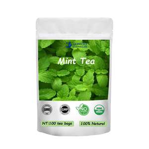オーガニックハーバルスピアミントティーバッグは、大人の喉の痛みと風の熱を和らげます - Product Image 1