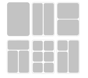 Clear Storage Boxes Divider Desk <strong>Drawer</strong> <strong>Organiser</strong> Trays for <strong>Kitchen</strong> - Product Image 5