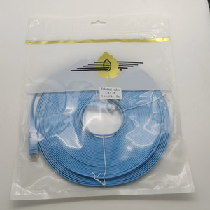 LAN Cáp nhà sản xuất tùy chỉnh siêu mỏng UTP phẳng Cat5 Cat6 <span class=keywords><strong>CAT7</strong></span> vá dây cáp - Product Image 4