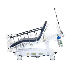 Chariot de transport médical hydraulique Maijie, chariot d'urgence, capacité de charge de 900 lb, utilisation pour gastroscopie, lit chirurgical, réanimation - Product Image 3