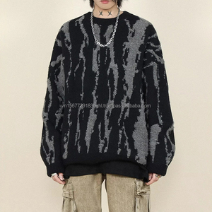 Suéter de Punto a Rayas con Bloques de Color, Estilo Retro, Holgado, Casual, para Hombre y Mujer, Otoño 2026 - Product Image 5