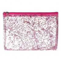 Sac personnalisable à paillettes pour femmes, pochette cosmétique en PVC, confettis de maquillage, imperméable, avec fermeture éclair, nouveauté