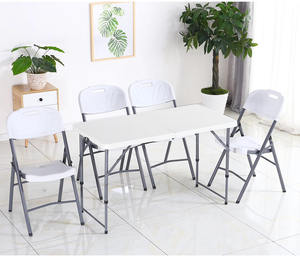 Bán buôn Durable trắng ngoài trời Đảng HDPE kim loại silla plegable Bow đúc nhựa gấp ghế cho các sự kiện - Product Image 5