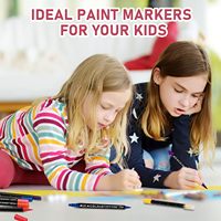 Lot de 60 stylos de peinture acrylique de qualité supérieure pour ongles marqueurs de peinture acrylique à double pointe pour la peinture