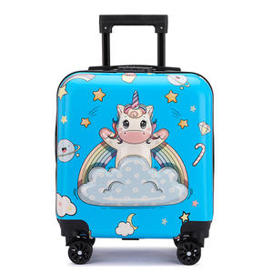 Maleta con ruedas para niños, venta al por mayor, caja de embarque de dibujos animados, equipaje bonito de <span class=keywords><strong>18</strong></span> pulgadas, ruedas fijas, caja de regalo con cierre de cremallera impermeable para PC - Product Image 6