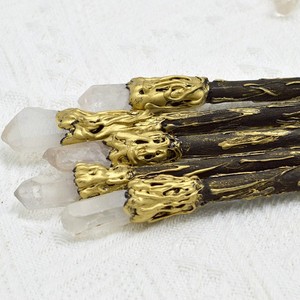 천연 투명 석영 기둥형 사각 크리스탈 셉터 자수정 요소 요정 지팡이 제단 의식 치유 포인트 완드 도매 - Product Image 3