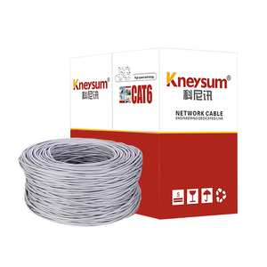 Câble réseau Kneysum 8 cœurs, aluminium haute conductivité, câble d'intérieur <span class=keywords><strong>pour</strong></span> moniteur d'<span class=keywords><strong>ordinateur</strong></span>, large bande, 23AWG 24AWG CAT5E - Product Image 1