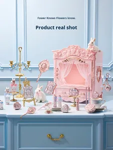 Kit de maquillage tout-en-un <span class=keywords><strong>Flower</strong></span> <span class=keywords><strong>Knows</strong></span> Bunny Garden, coffret cadeau, outils de maquillage élégants pour femmes, cosmétiques professionnels - Product Image 4