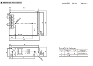 مزود طاقة LSR35 أحادي المخرج مغلق، مزود طاقة عام بمدخل تيار مستمر، عالي الكفاءة، منخفض الضوضاء، من الدرجة الصناعية - Product Image 5