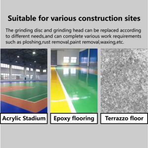 Hot-selling 220V/380V Grinding <b>Machine</b> Concrete Grinding <b>Machine</b> Construction Site Cement <b>Road</b> Polishing <b>Machine</b> - Product Image 5