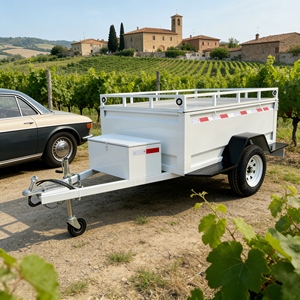 Remorque de camping-car aérodynamique personnalisable en forme de larme, élégante et spacieuse, pour les voyages de loisirs et les vacances en plein air - Product Image 2
