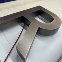 Machine à Enseigne de Lettres 3D en Métal Léger, Rétro-Éclairé en Acrylique