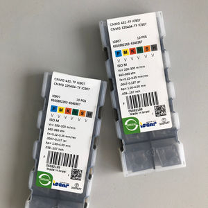 Inserto de Carburo de Tungsteno Personalizable OEM Iscars CNMG 120404-TF IC907, Herramienta de Torno CNC, Forma Cuadrada, Hoja de 25 mm, HRC45, Hecho en Israel - Product Image 5