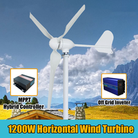 Générateur d'éolienne horizontale hors réseau résidentiel à haut rendement pour système de solutions d'énergie renouvelable 2kw 1kw 5kw 10kw