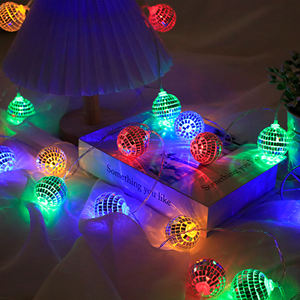 Maroc boule fée <span class=keywords><strong>guirlande</strong></span> 3M 5M Flash <span class=keywords><strong>guirlande</strong></span> lumineuse pour nouvel an noël mariage Navidad décor à la maison à piles - Product Image 2