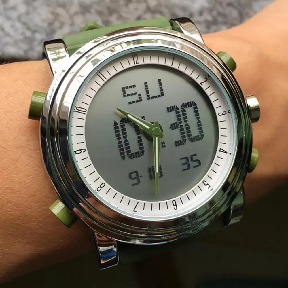 SINOBI Men's Digital Watches Sports Analog LED Display Digital Oem Luxury Stainless Steel Wrist Watches For Men and women
