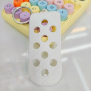 Wholesale PVC Rubber Colorful Custom Shoe Charms Holder <b>Key</b> Chains <b>Rings</b> Decoration Organizer Keychain with Hole Holder - Product Image 5